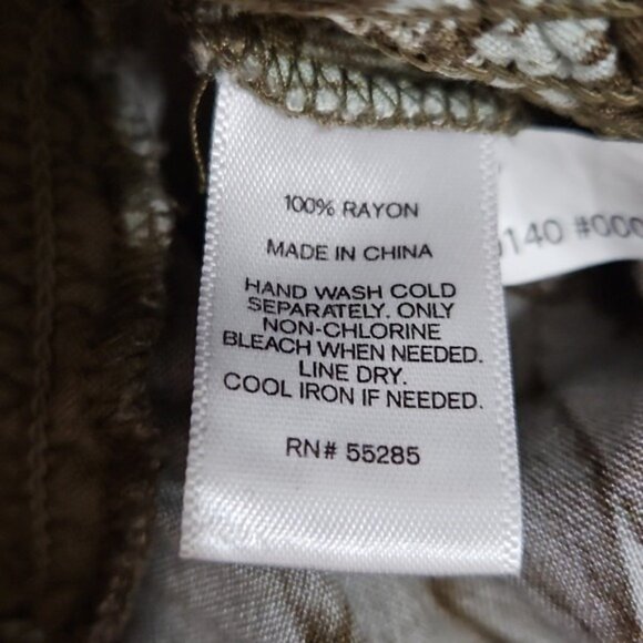 Express Floral Wrap Pull On Maxi Skirt Size Small Olive Green Careerwear Office - Picture 8 of 9